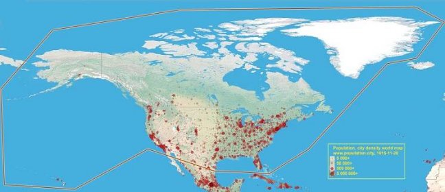 Severní Amerika: Populace 2024