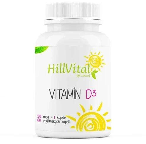 HillVital Vitamín D3 60 kapslí