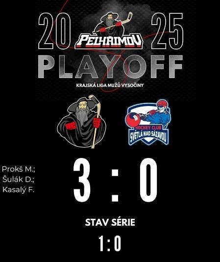 HC Lední Medvědi Pelhřimov » HCP-SVE 3:0 | První bod čtvrtfinále zůstal u Bělé!