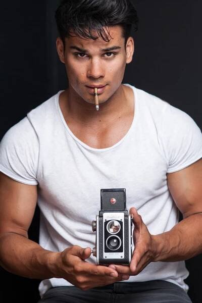 Riverdale photoshoot with southside serpent Drew Ray Tanner