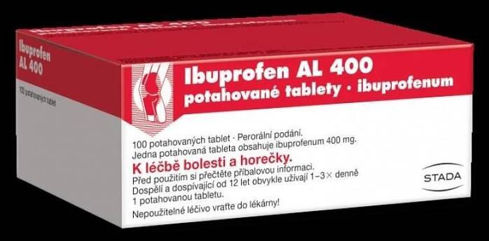 IBUPROFEN AL 400 POR 400MG TBL FLM 100