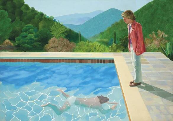 David Hockney, Portrait of an Artist (Pool with Two Figures), 1972