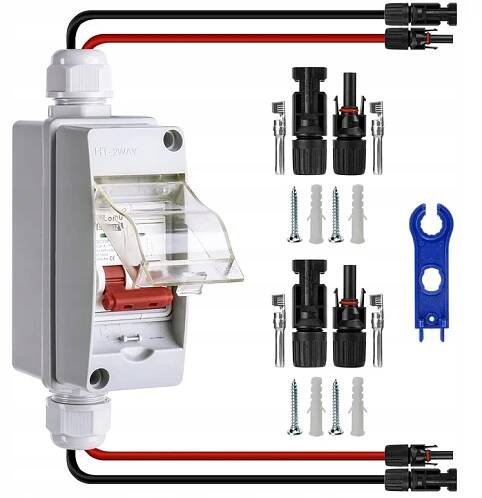 PŘEPÍNAČ SOLÁRNÍHO PANELU ODPOJOVAČ PV DC PROPOJOVACÍ BOX 500V 32A