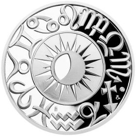 Stříbrná medaile Znamení zvěrokruhu - Štír proof - Numismatika