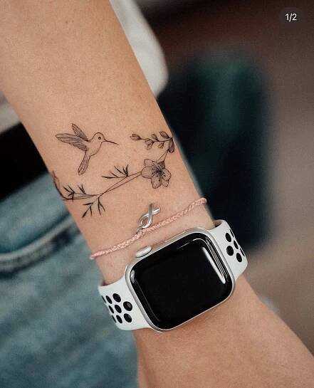 Pin by Christina Osbourne on Tattoos | Flower wrist tattoos, Arm tattoo, Tattoo bracelet