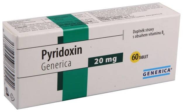 Pyridoxin tbl.60 Generica - skladem