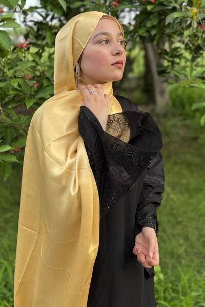 Gold Glitter Cotton Hijab