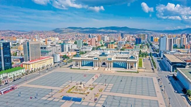 Sukhbaatar-Platz in Ulaanbaatar