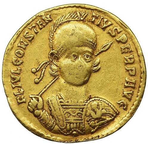Roman Imperial, Constantius II, Solidus - very rare