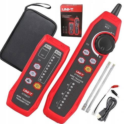UT-683KIT měřič Vyhledávač párů kabelů TESTER RJ11 NCV => Li-ion 1050 mAh