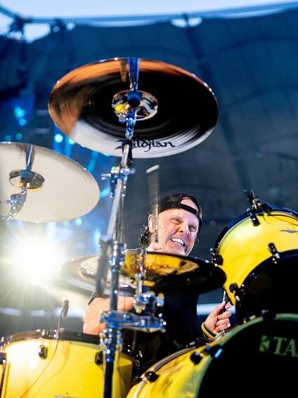 Photo of Metallica's Lars Ulrich by Ross Halfin