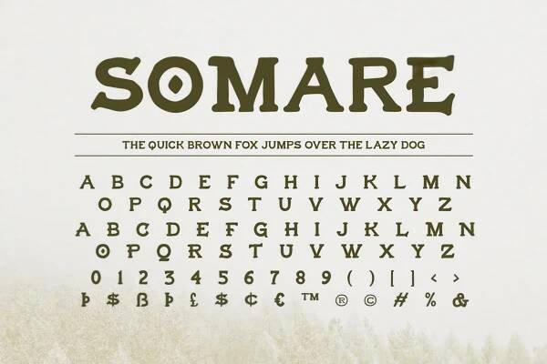 Somare — Hand-Lettered Slab Serif