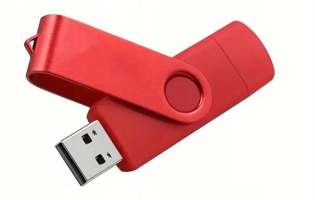 Pendrive 128GB Paměť Flash USB 2.0 Univerzální USB-C 2v1 pro telefony a PC Stav balení originální