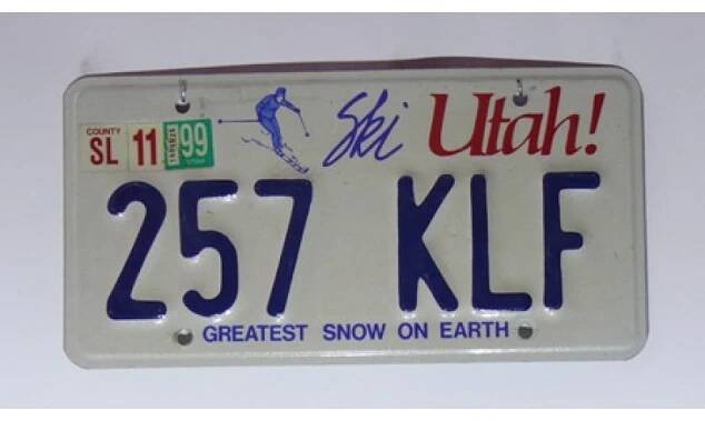 Americká SPZ Utah