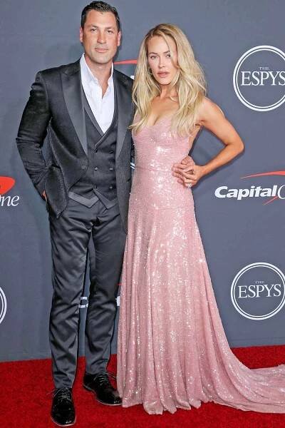 Mandatory Credit: Photo by Matt Baron/BEI/Shutterstock (13038671ab) Maksim Chmerkovskiy and Peta Murgatroyd ESPY Awards, Arrivals, Los Angeles, California, USA - 20 Jul 2022