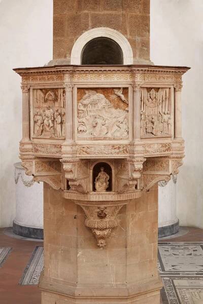 Benedetto da Maiano - Pulpit with Stories from the Life of St. Francis