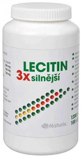 Lecitin 3x silnější 1200mg cps.100 - skladem