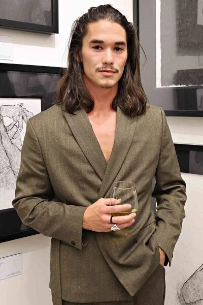 Actor Booboo Stewart debuts his new art exhibit at Park West Gallery-SoHo on July 19, 2023 in New York City. 