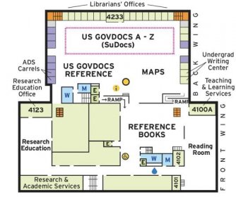 A map of the fourth floor.