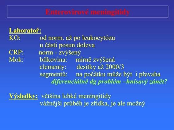 PPT - Neuroinfekce PowerPoint Presentation, free download - ID:318502