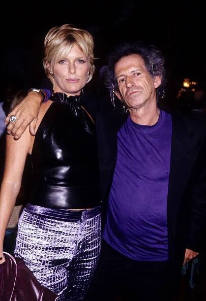 Keith Richards and Patti Hansen in 1999