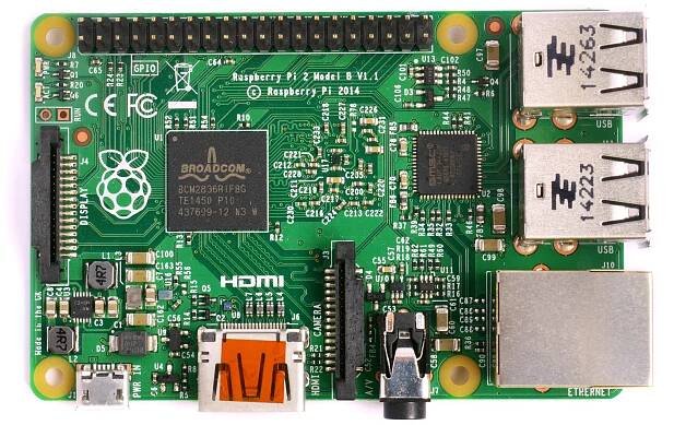 File:Raspberry Pi 2 Model B v1.1 top new.jpg - Wikimedia Commons