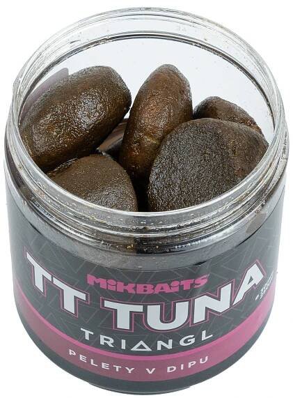 Mikbaits Pelety v dipu TT Tuna Triangl 30mm 250ml