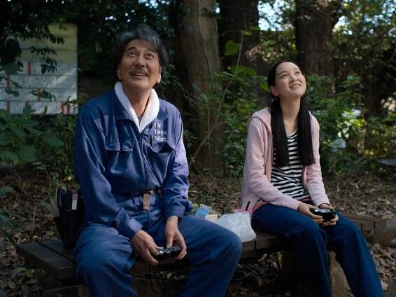 Kôji Yakusho and Arisa Nakano in Perfect Days (2023)