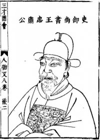 Portrét Wang Aoa z encyklopedie San-cchaj tchu-chuej, 1609
