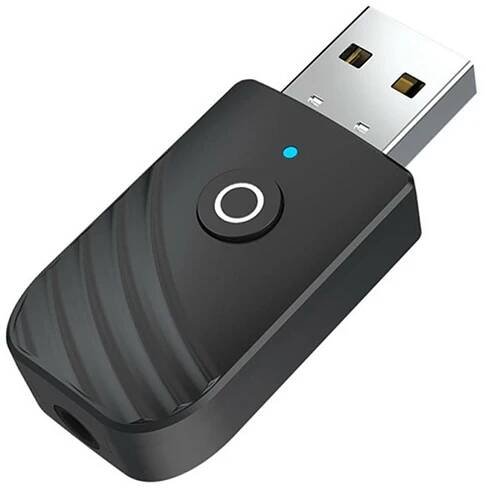 3 v 1 USB Bluetooth 5.0 vysílač a přijímač EDR Bezdrátový USB dongle Stereo AUX adaptér s 3,5mm audio kabelem Sada do auta