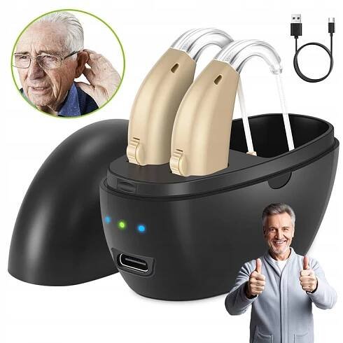 BEZDRÁTOVÝ DIGITÁLNÍ SLUCHADLO, NABÍJECÍ MINI ZESILOVAČ ZVUKU