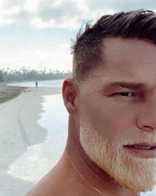 Ricky Martin Bleaches His Beard Out of Boredom, Because Why Not?