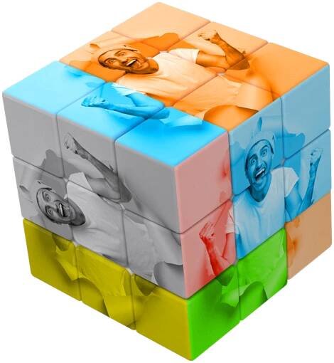Create your Custom V Cube Convert images to monochromatic V-Classic colors