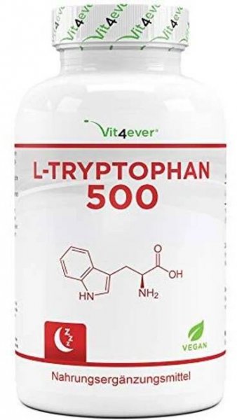 Vit4ever L-Tryptophan 500 mg, Tryptofan 365 kapslí