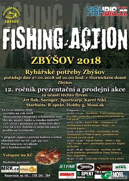 Kalendář akcí - FISHING ACTION ZBÝŠOV- předváděcí a prodejní akce | MRK.cz
