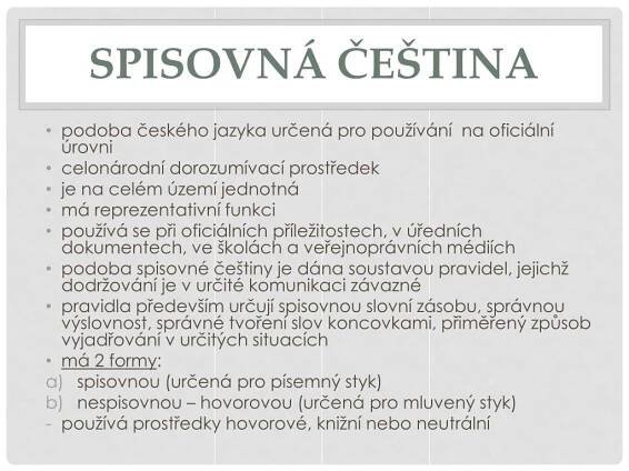 PPT - ÚTVARY ČESKÉHO JAZYKA PowerPoint Presentation, free download - ID:2424342