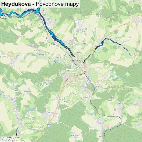 Heydukova - mapy | Kurzy.cz