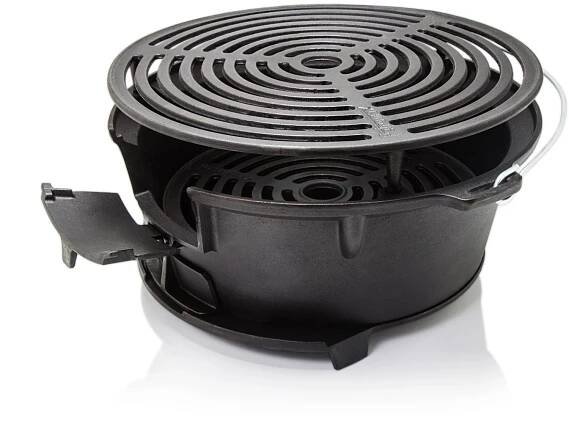 Feuergrill tg3 aus Gusseisen mit Grillrost für Holzkohle und Briketts.