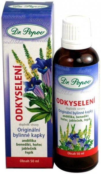 Dr. Popov Odkyselení bylinné kapky 50 ml