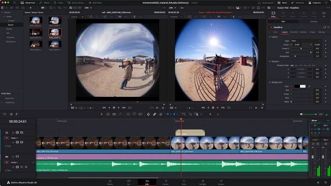 DaVinci Resolve Now Fully Supports Editing Apple Immersive Video