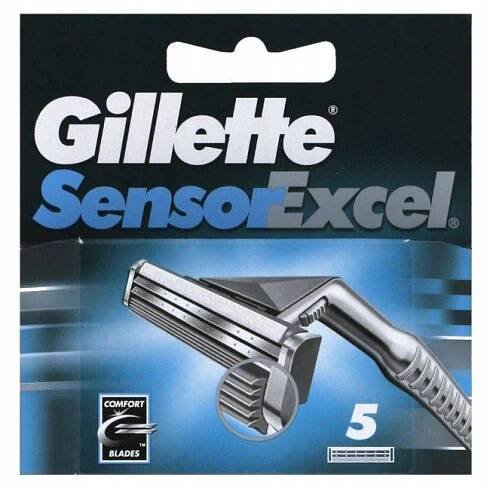 Břity do strojků Gillette Sensor Excel 5 ks