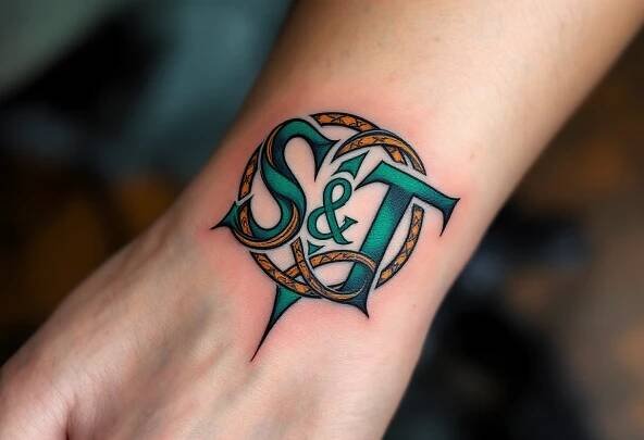 Tetování nápisy, písmena, monogramy na zápěstí