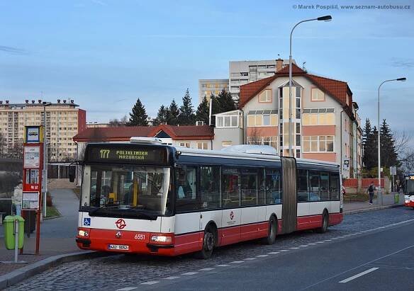 Fotografie Irisbus Citybus 18M 2081.40 6551/II (4A2 9052) Dopravní podnik hl. m. Prahy