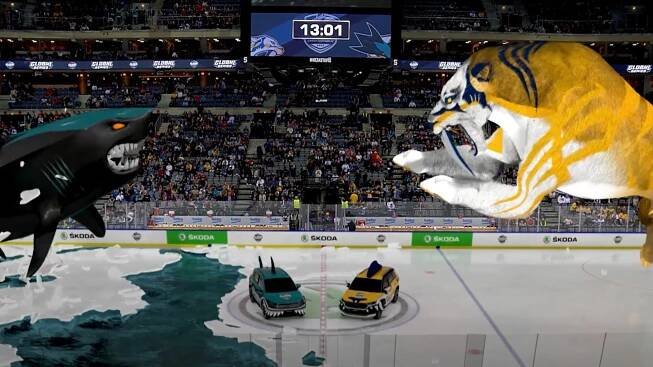 Do Prahy zavítala slavná NHL a na ledě se honili žralok s predátorem. Češi vytvořili inovativní reklamu