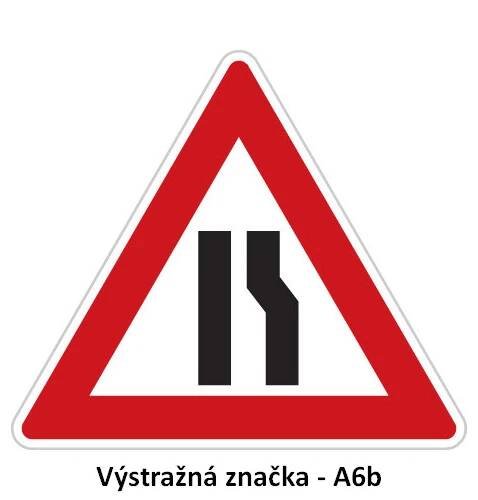 Zúžená vozovka z jedné strany