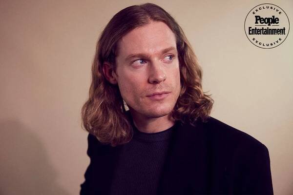 Sam Reid of Anne RiceÃ¢ÂÂs Ã¢ÂÂInterview with the VampireÃ¢ÂÂ poses for a portrait during the 2024 Television Critics Association Winter Press Tour at The Langham Huntington, 