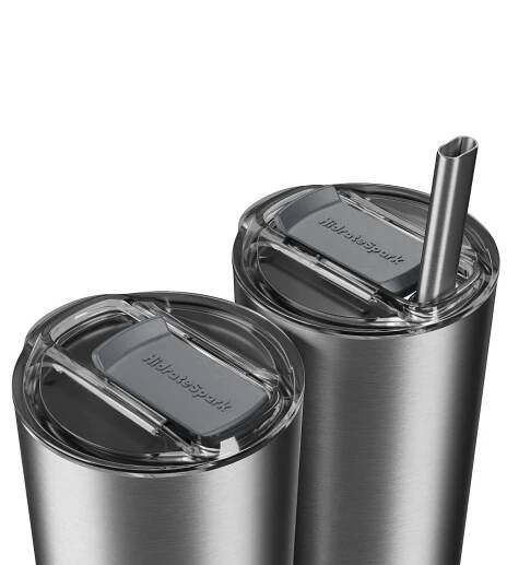 HidrateSpark Pro Tumbler – Chytrá hydratační lahev, 592 ml, nerezová