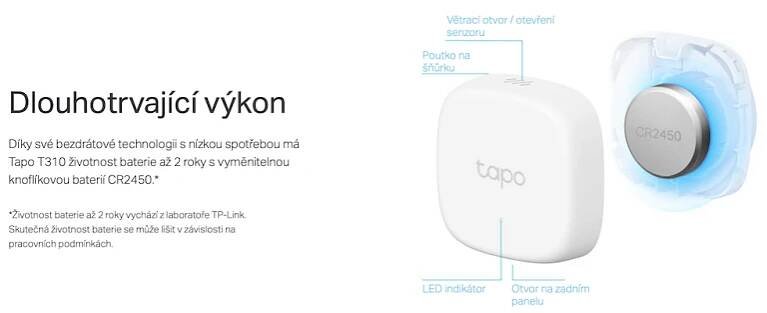 Senzor teplo/vlhkost TP-Link Tapo T310