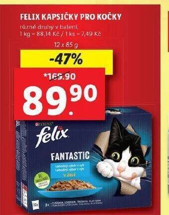Lidl Felix kapsičky pro kočky nabídka