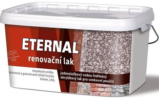 Eternal Bezbarvý lak renovační, polomatný, 5kg